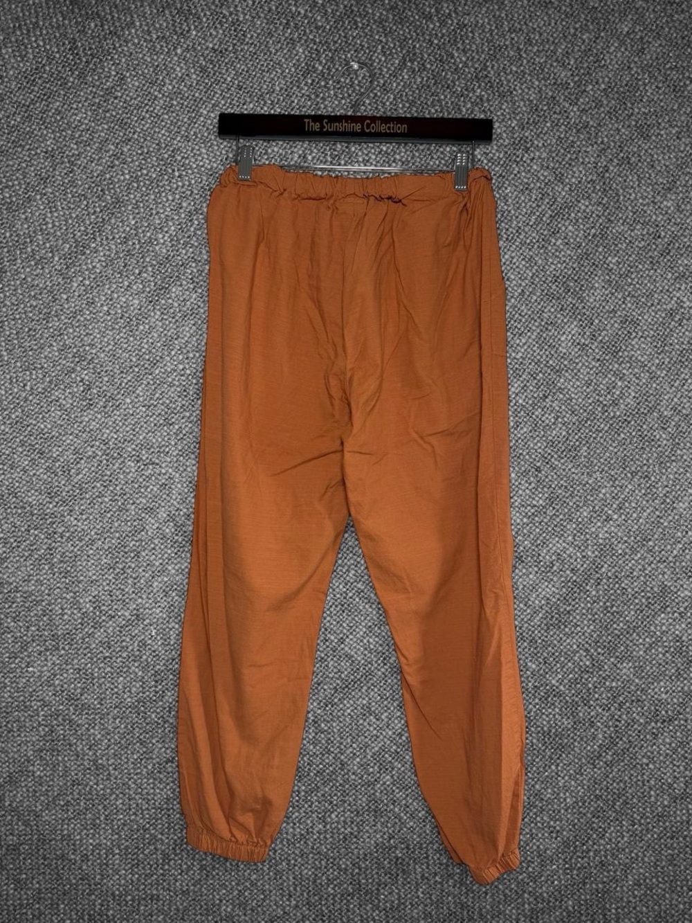Shein Rust Brown Cotton Jogger Pants Petite Large - Picture 7 of 7
